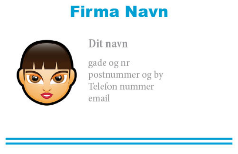 Visitkort online - advanced